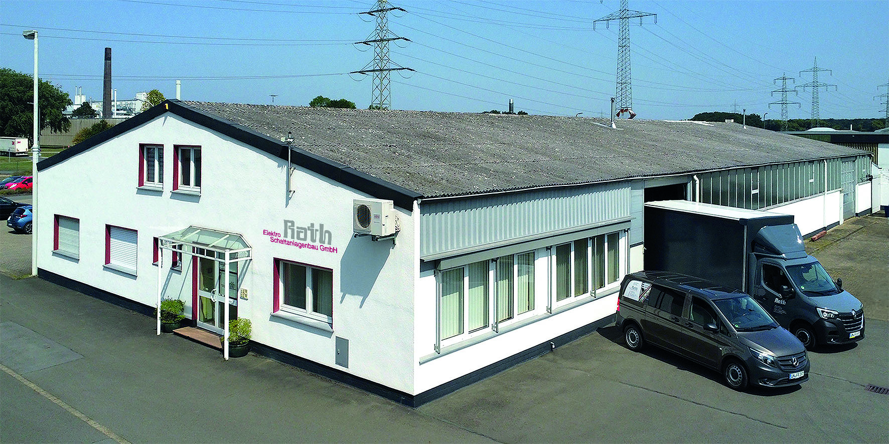 Betriebsgelände der Elektro Rath Schaltanlagenbau GmbH am Kamener Kreuz